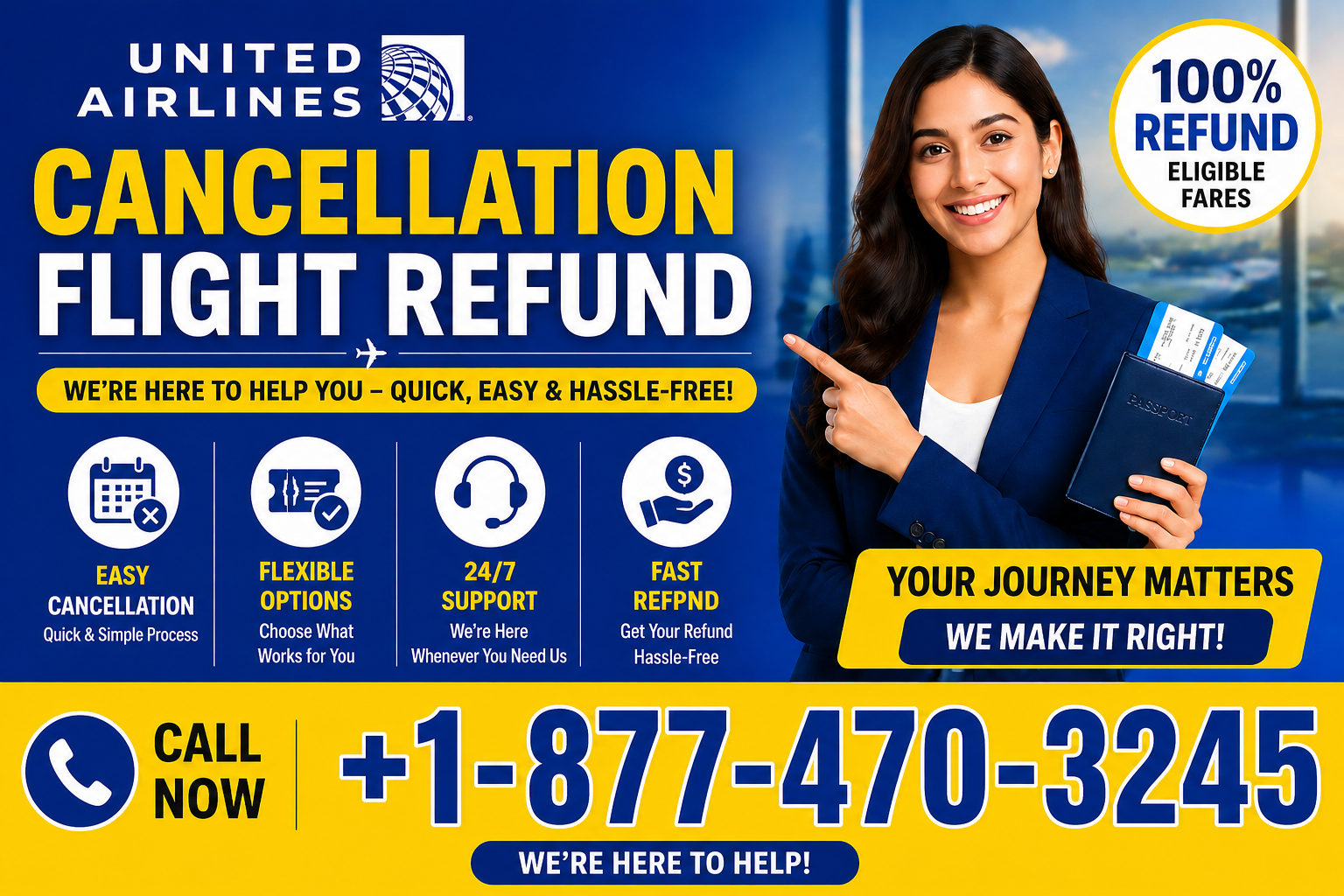 United Airline easy cancellation flights quick&amp; simple process